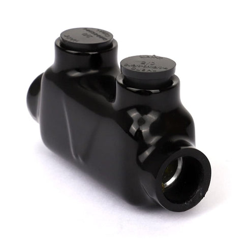 AP-10203 Black Insulated in-Line Splice Connector, 2/0-6 Wire Range, Pre-Filled with Oxide Inhibitor