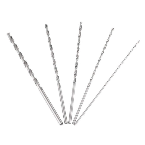 2-5mm Drill Bit Set, 5pcs HSS Steel Shank Twist Drill Bits for Metal Woodworking Tools