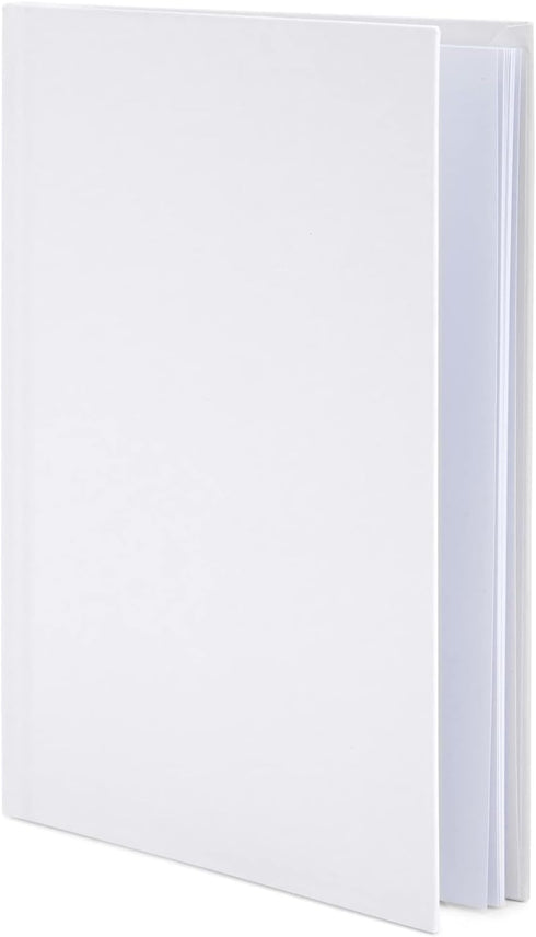 Paper Junkie 6 Pack Blank Hardcover Books, 6 x 8-inch, 18 Sheets Each for Kids to Write Stories, Scrapbook and Journal