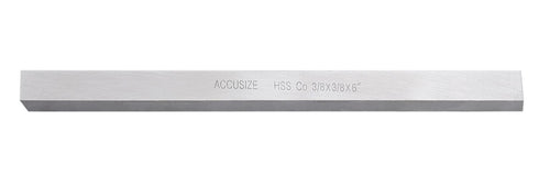 Accusize Industrial Tools 3/8'' x 3/8'' x 6'' H.S.S. Plus 5% Cobalt Lathe Tool Bit