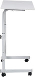 NAICKUC 31.5Inch Standing Desk - Side Table Adjustable Height, Portable Laptop Cart, C-Shaped Bed Couch end Tables