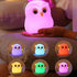 Cute Owl Kids Night Light,USB Rechargeable Cute Animal Lamps,Creative Symphony Night Light Children Feeding Light at
