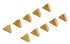Accusize TPG22 Wiper Carbide Inserts, TiN Coated, T-Shape, 10 Pcs/Box