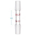stonylab Glass 14/20 Straight Laboratory Adapter, Borosilicate Glass 30 mm Between Two 14/20 Ground Inner Standard Taper Joints for Laboratory Lab Supply