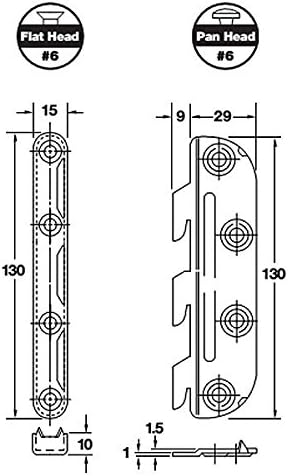 Set 4 Noval K Extended Steel Bed Fitting