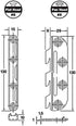 Set 4 Noval K Extended Steel Bed Fitting