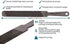 1844 Helko Werk Germany Dual Sided Axe Sharpening File - Compact Metal File Single-Cut and Cross-Cut Hand File (#22101)