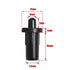 OHEETU 20Pcs Black Plastic Shutter Spring-Loaded Repair Pins Damper Replacement Plantation Shutters Repairing Pin