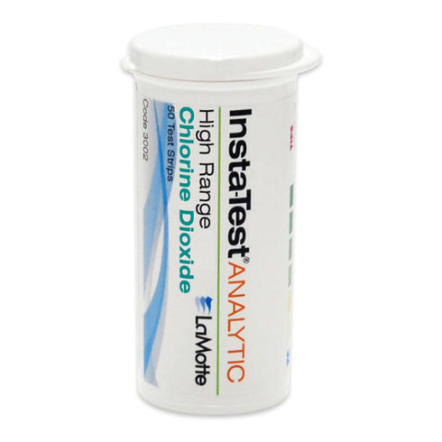 LaMotte Insta-Test 3002 Chlorine Dioxide Single Factor Test Strip, 0-500ppm Range (Vial