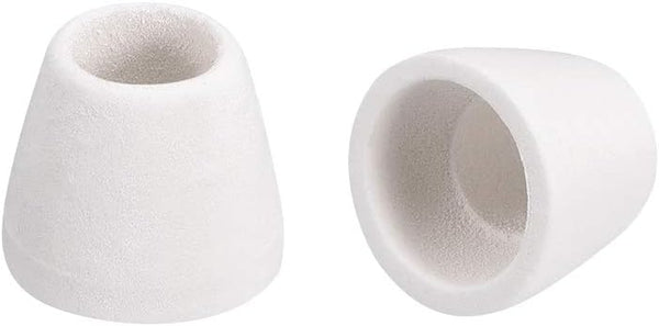 uxcell 100pcs Ceramic Electrical Insulator, 8mm Dia Tapered Porcelain Tube Beads, High Temperature Max 1000C