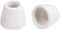 uxcell 100pcs Ceramic Electrical Insulator, 8mm Dia Tapered Porcelain Tube Beads, High Temperature Max 1000C