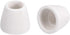 uxcell 100pcs Ceramic Electrical Insulator, 8mm Dia Tapered Porcelain Tube Beads, High Temperature Max 1000C