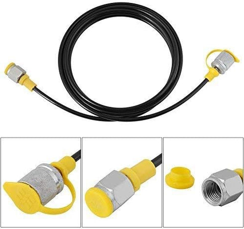 Hydraulic Pressure Test Hose 2.0m/6FT (M16*2-1/4 BSP) for Testing Coupling Point in Hydraulic System
