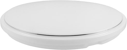 COLLBATH Flush Mount Light Cover Replacement, round Plastic Ceiling Lamp Shade 22.7cm