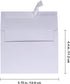 Supla 150 Pcs Bulk A2 Invitation Envelopes in White Peel & Press Self Seal 4 3/8 x 5 3/4 Envelopes RSVP Return Envelopes 95lbs. Paper Stock for Wedding Party Invitations Announcement Greeting Cards by Supla