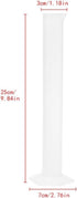 RDTGHY 1PC 100ml Plastic Graduated Cylinder with Base Hydrometer Test Tube for Homebrew Beer Wine Making Lab Measuring
