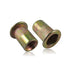200PCS Rivet Nuts, #6-32 Steel UNC Rivet Nut Assortment Kit, Flat Head Threaded Insert Nutserts