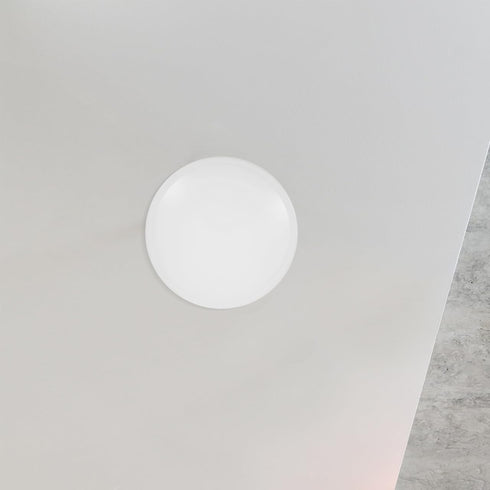 Toddmomy Plastic Flush Mount Ceiling Light Cover Round Dome Lampshade Replacement Modern Bathroom and Kitchen Lamp