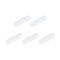 MECCANIXITY Magnetic Stirrer Mixer Stir Bar Rod, 25mm(1") x 7mm with Ring Shape PTFE Coating Magnet, White, 5Pcs
