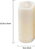 2"x 5" Set 2 LED Flameless Candles with Timer Battery Operated Outdoor LED Lights Fake Flickering Waterproof Candles