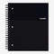 Hamelin College Ruled Notebook, 8.5inx11in, Spiral Bound, Hardcover, 1 Subject, 75 Sheets/150 Pages, MIDNIGHT Black