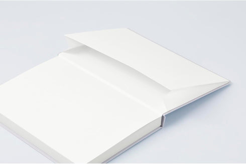 Maruman MNEMOSYNE Journal Notebook, 8.5 x 6.02 Inches (A5), 5mm Dot Grid, Hard Cover with Elastic Band, 90 gsm, 120