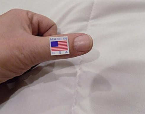 Made in USA Flag Self-Adhesive Labels, 5/8" x 5/8", 500 Roll