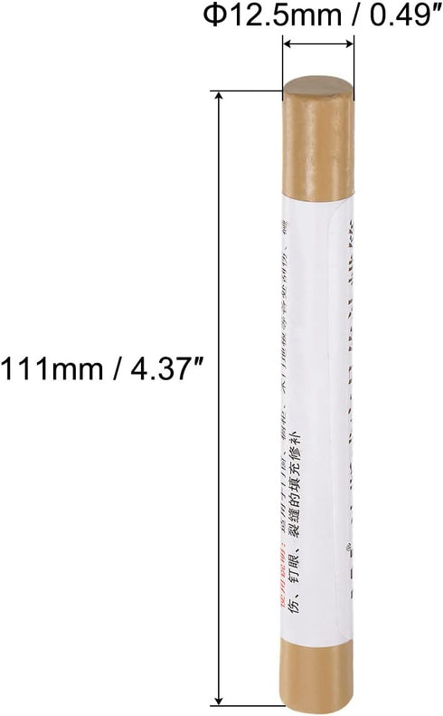 uxcell Wood Wax Filler Stick, Deep Clay Brown Furniture Crayons for Wooden Repair, Touch Up Wax Paint Pens