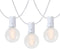 25Ft G40 LED Outdoor Christmas Frosted White String Lights with 27 G40