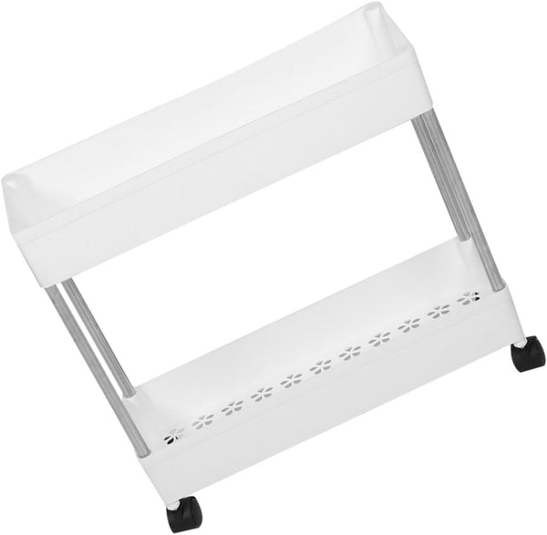 STOBAZA Utility Cart on Wheels Rolling Storage Shelves Multi-Tier Snack Cart for