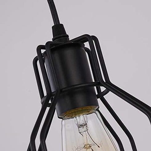 Ncescmal Pendant Lights, Retro Vintage Industrial Metal Cage Ceiling Light Antique Glass Wall Lamp Wall Sconce Ceiling