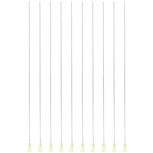 BENECREAT 10Pcs 304 Stainless Steel Dispensing Needle, 20 Gauge Long Needles with Luer Connector