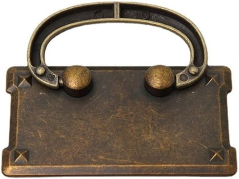 Generic 85AC Antique Drawer Pull Zinc-Alloy Dressers Knob Cupboard Handle VintaFurniture Decor Handle Square Bedside