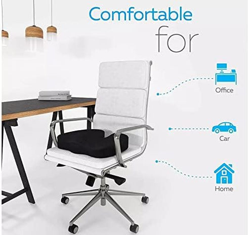 Comfort4U Tailbone Orthopedic Memory Foam Seat Cushion for Car seat - Office Chair - Gaming Chair - Boat seat - Cushion
