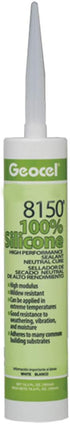 100% Silicone Neutral Cure Sealant 8150, White, 10.3 Oz