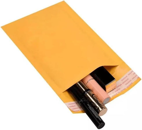 Kraft Bubble Mailers #0 Size - 6"Wx9.25"L Self Seal Closure Padded Cushion Shipping Envelopes Paper Bag 4PC