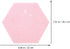 STOBOK Felt Board Home Decor Tile Stickers, Hexagon Memo Board DIY Decor for Home and Photo Wall