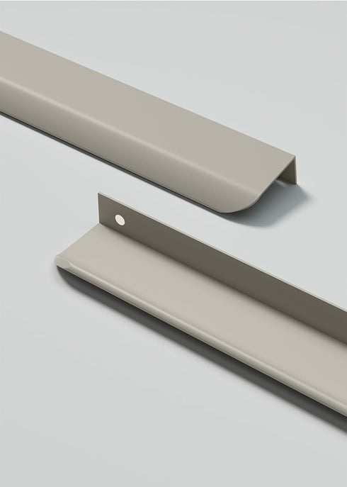 PIYYQNY 4 4.7 Inch 120mm Pcs Light Gray Cabinet Finger Edge Handle Finger Handle Hidden Drawer Handle Suitable