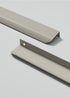 PIYYQNY 4 4.7 Inch 120mm Pcs Light Gray Cabinet Finger Edge Handle Finger Handle Hidden Drawer Handle Suitable