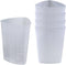 Plastic Graduated Triangular Intake Output Container, 5 Pack 32 oz Laboratory Beaker for Measuring