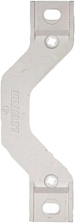 Leviton 404 Plastic Wallplate Adapter, Thermoplastic, Yoke/Mounting Strap with Screws