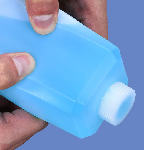 Bettomshin 10Pcs Narrow Mouth HDPE Reagent Bottle, 250mL/8.45oz Square Plastic Lab Chemical Bottle, Leak Proof,