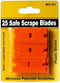 25 Plastic Razor Scraper Blades Double Edge Safe Scrape for removing Labels