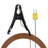 Pipe Clamp Temperature Flat Lead for K-Type Probe Thermocouple Sensor - TL0004, 0°C/32°F to 400°C/752°F