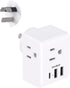 Australia New Zealand Power Plug Adapter, US to Australia Travel Adapter with 3 American Outlets and 3 USB Ports