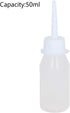 Utoolmart 3pcs Squeeze Bottle 50ml Plastic Glue Oil Bottle Wash Bottles for DIY Label Tattoo by Utoolmart