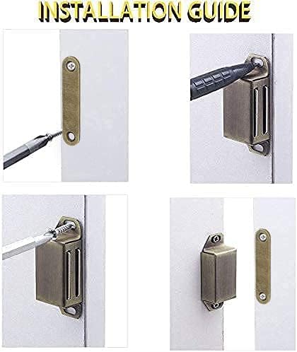 2 Pack 15 lbs Closet Kitchen Cabinet Magnets Closure CBRIVE Cabinet Magnetic Catch Cupboard Door Magnets Heavy Duty