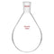 Stonylab Borosilicate Single Neck Glass Heavy Wall Recovery Flask Rotary Evaporator Flask, 1L with 24/40 Outer Joint