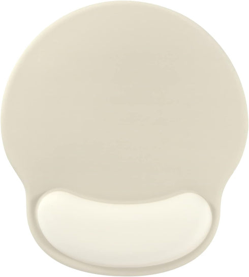 Solid Khaki Ergonomic Mouse Pad with Wrist Support, Non-Slip Gel Bottom for Office, Gaming, Computer