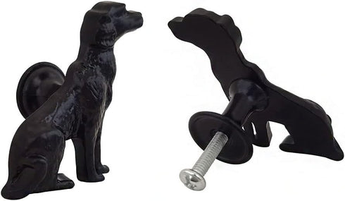Mizhang Closet 4Pcs Cabinet Knobs Drawer Knobs,Cute Metal Dog Decorative Knob Pulls for Kitchen Cupboard Bedside Table